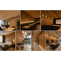Paneles Acústicos Perforados de Madera Natural, Placas de Techo para Absorción de Sonido, Hechos en España