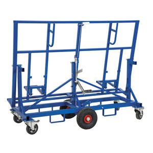Carrito Plegable de Cuatro Ruedas Azul KM08200, Carritos Industriales para Transporte de Mercancías - Product Image 1