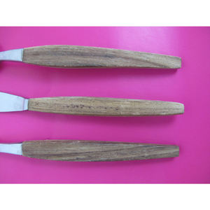 Ensemble de couverts en acier inoxydable avec manche en bois élégant Ensembles de couverts parfaits pour les ustensiles de cuisine et les accessoires de vaisselle d'hôtel - Product Image 4