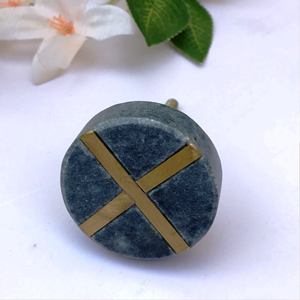 Boutons en marbre faits à la main couleur noire et marron boutons en marbre les plus vendus avec une taille de forme de couleur personnalisée fabriqués en Inde article - Product Image 4