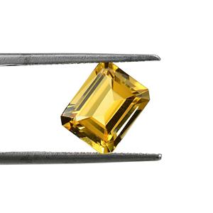Proveedor al por mayor de piedras de cuarzo citrino natural corte esmeralda 10x12mm octágonos dorados de calidad AAA de 10mm para joyería - Product Image 3