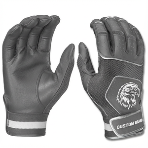 Gants de baseball personnalisés à marque propre, paume en peau de chèvre, design agressif, design incassable, vente en gros, gants de frappe de softball en vrac - Product Image 4