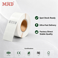 Etiqueta RFID Rectangular UHF de 43*18mm con Chip Mi4015 Monza R6P, Etiqueta RFID de Largo Alcance para Control de Acceso y Seguimiento de Activos