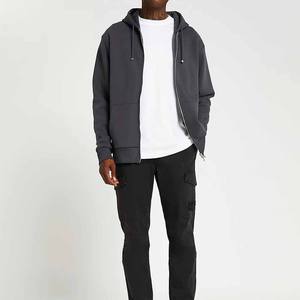 High Quality Wholesale Customized Logo Zipper-Up <b>Hoodies</b> <b>For</b> Men Oversize Solid Color Men's Hoodie Cheap Rate/Factory Price 2026 - Product Image 4