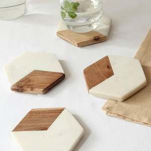 Posavasos de Madera de Lujo Hechos a Mano, Ecológicos, de Grado Alimenticio, Diseño Indio, Personalizables, Venta al Por Mayor - Product Image 6