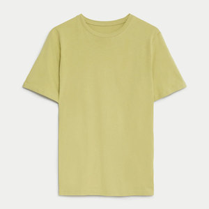 Camiseta transpirable de cuello redondo de algodón Premium para hombre - Product Image 4