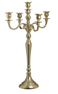 Candelabro Elegante Hecho a Mano con Forma de Flor, Plateado, Personalizable, de Metal y Aluminio, Modelo TVAKM 4726, para Bodas, Fiestas en Casa, Cumpleaños - Product Image 6
