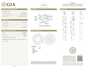 เพชร B2B บริสุทธิ์สำหรับ Gia ได้รับการรับรอง1.50 CT เพชรสีขาวแบบหลวมๆตามธรรมชาติสี FL flow ความบริสุทธิ์ผ่านการเจียระไนมาแล้ว - Product Image 2