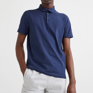 Camiseta de algodón 100% con logotipo bordado para hombre, ropa de Golf, polo 100% de algodón - Product Image 1