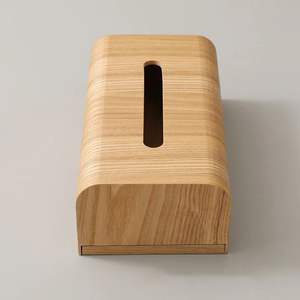 Porta Cajas de Pañuelos de Madera para Sala de Estar, Hecho de Madera Natural, Estuche Decorativo para Pañuelos - Product Image 2