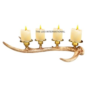 Bougeoir en bois de cerf à la dernière mode Bougeoir en métal décoratif dans le dernier style Design tendance en bois de cerf - Product Image 5