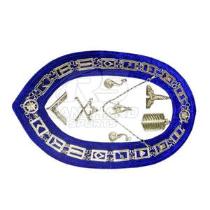 Ensemble de collier et de bijoux maçonniques, régalia maçonnique pour les officiers, collier et bijoux maçonniques de haute qualité - Product Image 4