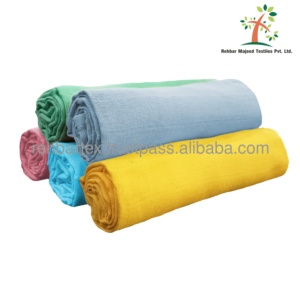 Couverture d'emmaillotage pour bébé en coton 100% de haute qualité, douce, respirante et écologique, taille personnalisée et couleur unie, enveloppe d'été pour nouveau-nés - Product Image 2