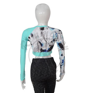 Venta al por mayor de ropa de gimnasia de las mujeres fitness Crop Top Entrenamiento Yoga colores sólidos camiseta sin mangas de las mujeres Top corto personalizado - Product Image 2