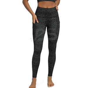 กางเกงเลกกิ้งผู้หญิงขายดี ผลิตจากโรงงาน คุณภาพสูง เป็นมิตรกับสิ่งแวดล้อม เหมาะสำหรับออกกำลังกาย สไตล์ไฮสตรีท รับผลิตตามแบบ น้ำหนักเบา แห้งเร็ว ระบายอากาศได้ดี - Product Image 1