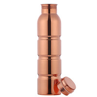 Bouteille d'eau isotherme à double paroi en cuivre et aluminium 1000 ml Garde au chaud 24 heures Écologique Logo personnalisé Couvercle alimentaire
