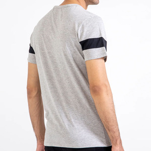 Vente en gros de logo personnalisé de votre marque T-shirt 100% coton T-shirt blanc pour hommes T-shirt uni décontracté pour hommes coupe ample - Product Image 6