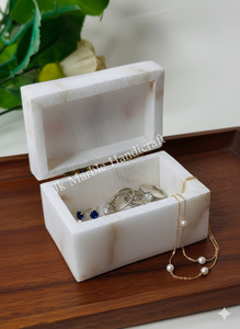 Caja de Joyería de Mármol con Incrustaciones Naturales para Guardar Anillos, Hecha a Mano, Precio de Mayoreo Disponible - Product Image 6
