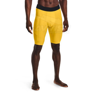 Short de compression en toile respirante surdimensionnée pour hommes de haute qualité vêtements d'entraînement à séchage rapide avec style cargo pour Streetwear - Product Image 3