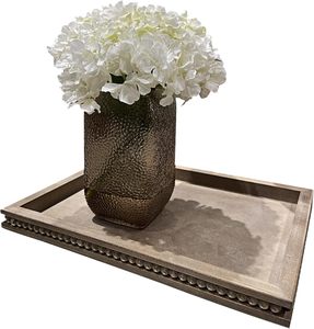 ถาดไม้สีน้ำตาลวินเทจ ถาดเสิร์ฟ ถาดวางของ ถาดอเนกประสงค์ มีหูจับ ของตกแต่งบ้าน กล่องเก็บของ  งานสั่งทำพิเศษ สำหรับรอมฎอน งานแต่งงาน - Product Image 1