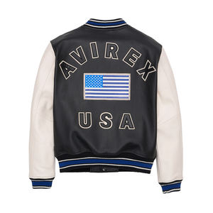 Vestes Avirex en cuir pour hommes, ajustées et amples/Produit populaire Meilleur veste Avirex en cuir coupe ajustée pour hommes pour l'hiver - Product Image 2