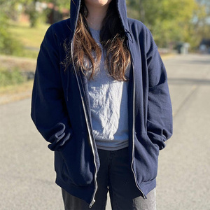 Wholesale Heavyweight Cotton Baggy Hoodie Unisex Custom Print and Embroidery for Fashion and Casual Wear in Winter and Summer - Product Image 4