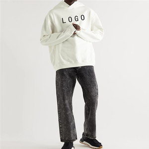 2025 vente en gros de haute qualité Streetwear personnalisé hommes sweats à capuche pas de pull 100% coton surdimensionné sweat à capuche lourd pour unisexe - Product Image 3