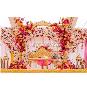 Maravilloso Jhula DE BODA indio para bodas, columpio nocturno Sangeet de moda para novia, Columpio de Escenario nocturno Sangeet DE BODA espléndida - Product Image 1