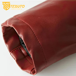 Chaqueta de cuero para hombre de la mejor calidad, nueva chaqueta de cuero a la moda para hombre, chaquetas de cuero Tessuto de estilo universitario clásico transpirable - Product Image 2