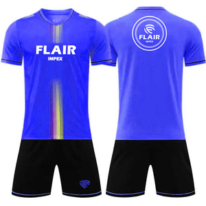 Camiseta de fútbol transpirable cómoda de diseño personalizado de la mejor calidad, conjuntos de uniformes, servicio OEM de jugadores juveniles con corte automatizado - Product Image 6