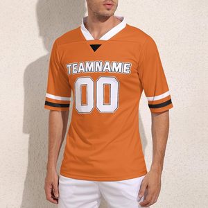 Suministro directo de fábrica de alta calidad Unisex cuello en V Rugby Jersey logotipo personalizado ropa deportiva estilo uniforme/camisas adultos transpirable - Product Image 2