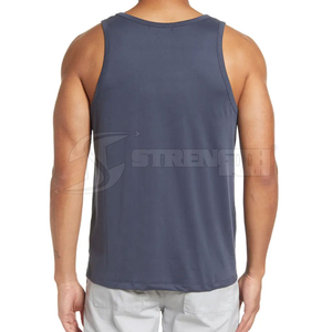 Débardeur de fitness pour homme en coton/fibre de bambou, meilleur matériau, logo personnalisé, service OEM, confortable, léger, respirant, haute qualité - Product Image 3