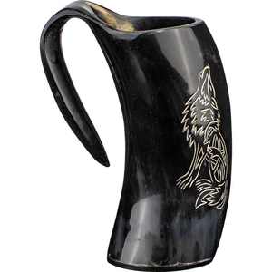 Mug en corne polie de style animal, écologique et de haute qualité, pour bière, artisanat naturel portable pour exportateurs et grossistes indiens - Product Image 1