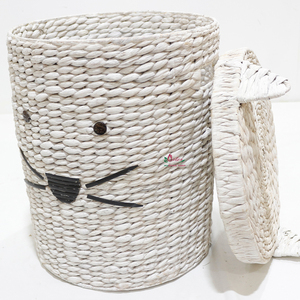 Artex Dong Thap Handwoven <b>Wicker</b> Animal Shaped <b>Basket</b> Decorative Rattan Organizer for Toys <b>Gifts</b> and Home Storage Use - Product Image 2