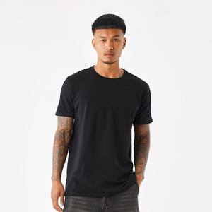 Camiseta en blanco ajustada de algodón 100% personalizada en stock de alta calidad, camiseta pesada de gran tamaño con hombros caídos para hombre - Product Image 2