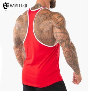 <b>Men's</b> Gym Custom Stringer Tank Top Streetwise Trends Casual Bodybuilding Singlet Plus Size Quick Dry Solid Color XL Size Print - Product Image 3