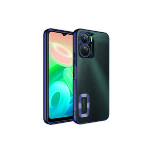 Coque Omega pour Vivo Y16, étui en silicone bleu marine de qualité supérieure, protection de l'appareil photo, TPU souple, coques de téléphone portable Vivo Y19 A34 Realme - Product Image 1
