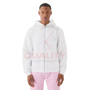 100% Quality Cotton Polyester Men's Zipper Hoodies Personalized Winter <b>Fleece</b> with Hooded Collar Solid Pattern <b>Thermal</b> for sale - Product Image 1
