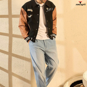 2025 Winter College Equipo de moda Varsity Chaqueta de lona a prueba de viento y transpirable Diseño unisex para hombres - Product Image 5
