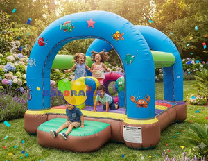 Balorama PVC <b>Inflatable</b> Kids Bouncer Playground Aquarium As Bouncy Castle - Product Image 1
