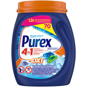 Détergent à lessive liquide Purex en gros, Plus OXI, technologie de défense contre les taches, 128 onces liquides, 85 lavages - Product Image 5