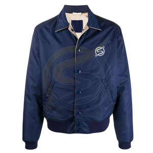Chaqueta Bomber de satén personalizada para hombre, Cazadora Bomber de béisbol de alta calidad, venta al por mayor - Product Image 3