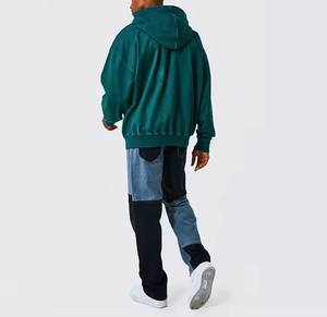 Sweat à capuche couleur zinc tenue confortable séchage rapide anti-boulochage nouveaux sweats à capuche élégants en coton biologique mélangé pour vêtements décontractés pour garçons - Product Image 5