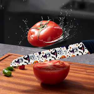 Livraison gratuite, lame en céramique, manche en plastique, imprimé floral, compatible lave-vaisselle, pour usage domestique, vente en gros, usine, vente chaude - Product Image 2