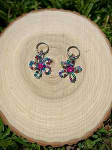 Porte-clés fleur perlé - Product Image 3