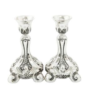 Lot de 2 bougeoirs classiques pour la décoration de la maison et de l'hôtel Taille personnalisée Couleur noire Design moderne Support de bougies lumineuses en laiton - Product Image 6