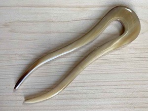 Polished Finish Buffalo Horn <b>Hair</b> <b>Pins</b> for Women's Ox Horn <b>Hair</b> Styling Stick Natural Accessory - Product Image 6