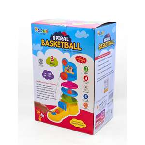 GIRNAR Juego de Baloncesto de Interior, Diseño en Espiral, Baloncesto de Plástico - Product Image 4
