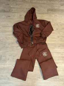 Chándal personalizado holgado grueso lavado con ácido de algodón de rizo francés desteñido para hombre, conjunto de chándal y Sudadera con capucha y cintura con cordón de fabricante - Product Image 3