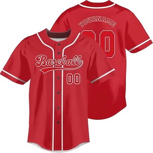 Uniforme de Béisbol Personalizado, 100% Poliéster, Transpirable, Absorbente de Humedad, Bordado, Impresión Digital, Elástico en Cuatro Direcciones, Logotipos Personalizados - Product Image 1